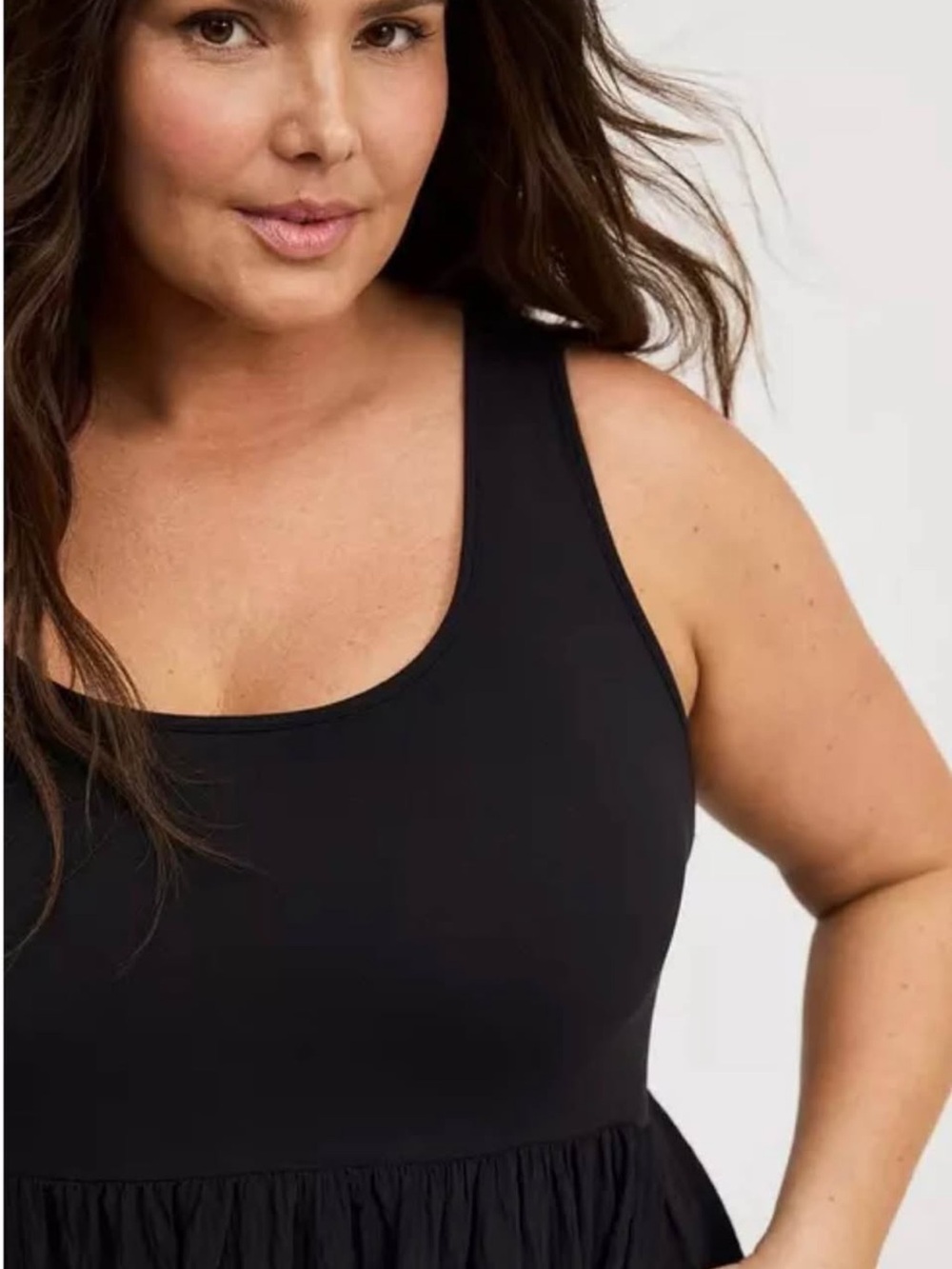 torrid NWT Black Scoop Neck Tiered Maxi Dress - Picture 4 of 8